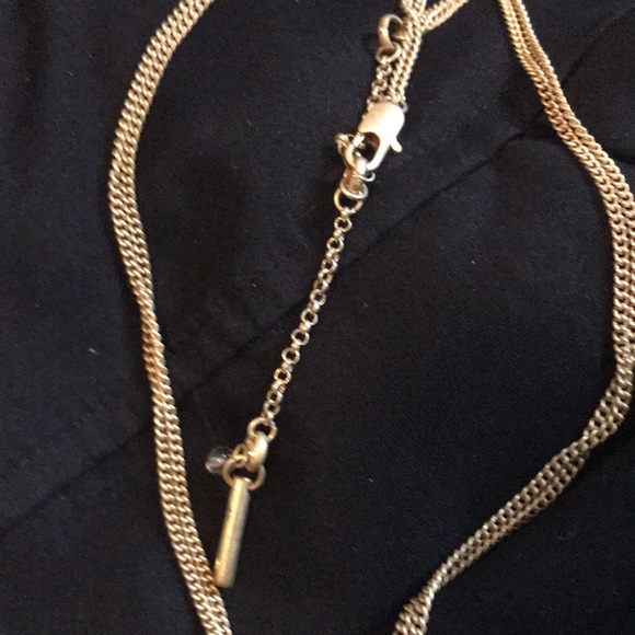 Blue Topaz & Gold Necklace. Stunning And statement - Picture 3 of 3